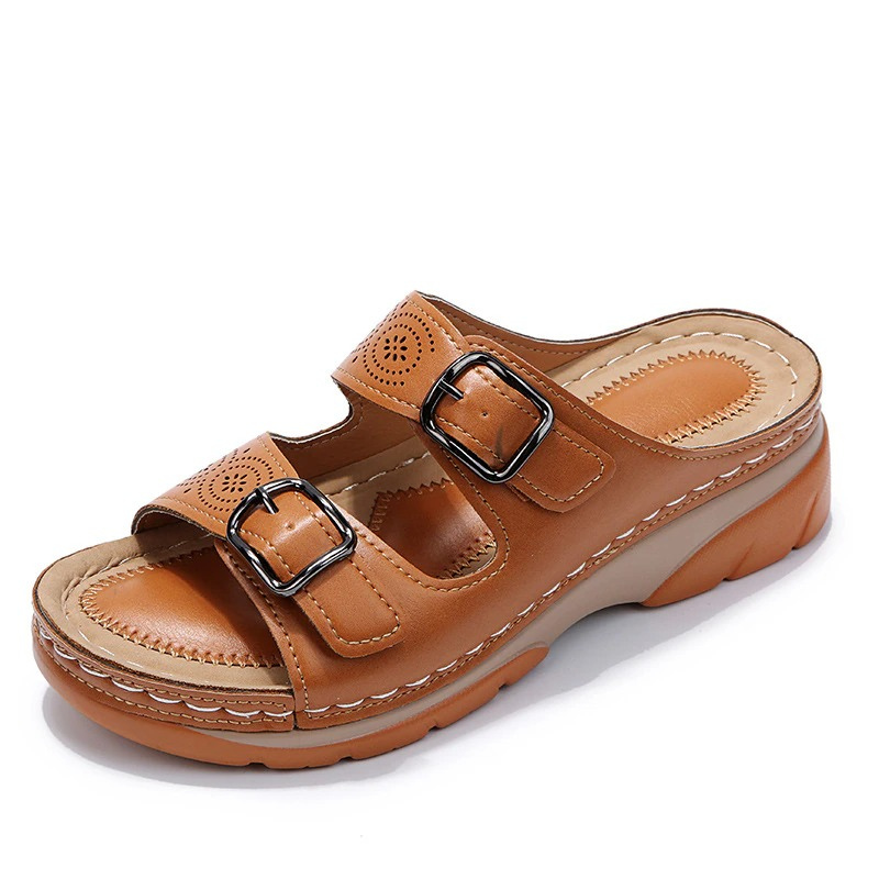 Simona | Eleganti ortopēdiskie ādas sandales komfortam un stilam